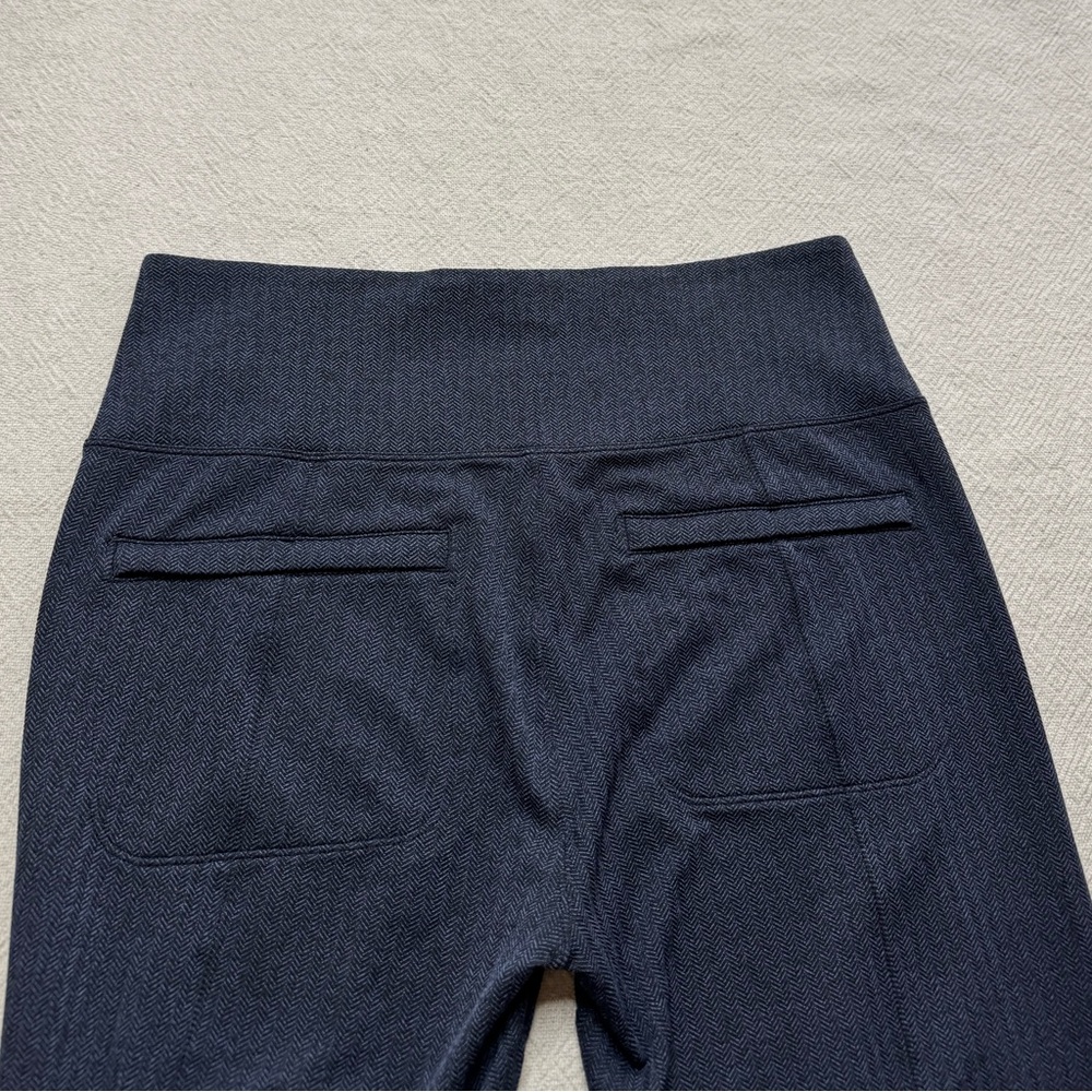 Athleta Delancey Herringbone Blue Tights Leggings L - Picture 8 of 9